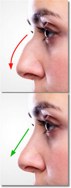nasal before & after picture